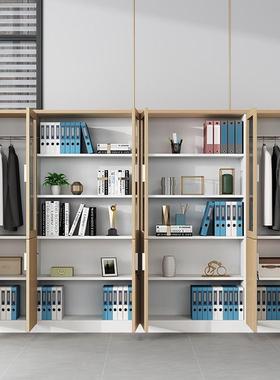 料文件柜书柜物资柜现代储柜档案柜带玻璃办公室柜子带锁OOF办公