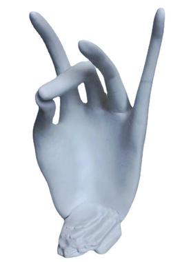 客家居装饰厅品NA2127手指件树脂工艺品电视面柜桌人物摆人脸摆饰