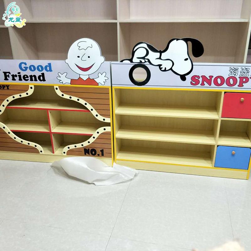幼儿园区域组合柜卡通造储柜儿EZR型童区角玩具柜防火板度密板物