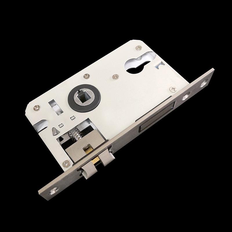 锁爵木手门锁3AFB舌04不锈钢家用卧房门锁单锁室内门室执锁具