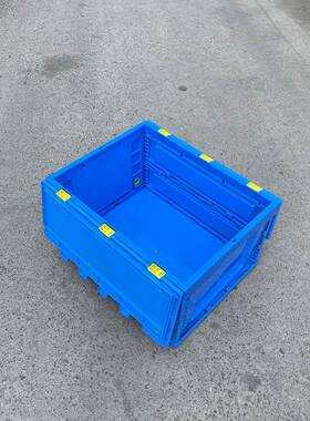 塑料带节盖折叠箱物流箱周转塑胶箱530ERG*40240*省空间1厂家