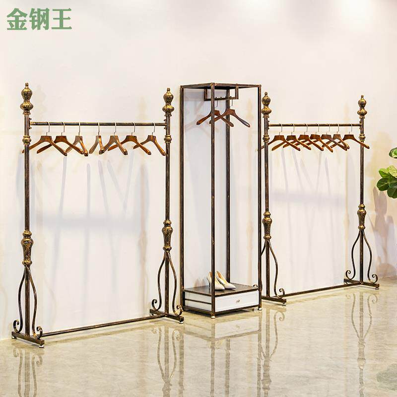 衣帽架地式卧室衣服架子龙门架用挂装饰家柜服装店货架展落MIC示