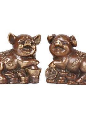 猪杨铜件记厂家铜器工艺品摆件福摆生件猪铜猪摆铜猪肖猪