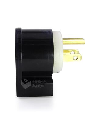 EM668435N-15美标插头360度旋转插90A度弯头工业插头15脚A125V