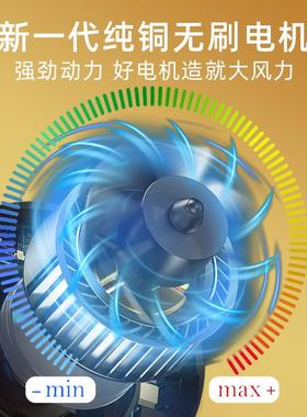 太阳能趴地扇家用12416寸工业钓鱼电露营12V交流直流充充电风0011