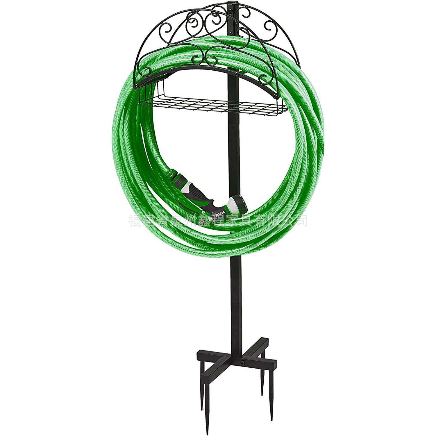 可拆卸XC-587花园水收纳金架属软管管管支架可拆卸防锈水软支架独