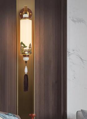 风新中式壁灯客电视31154背景墙卧室现床头灯楼梯墙灯中厅国简约