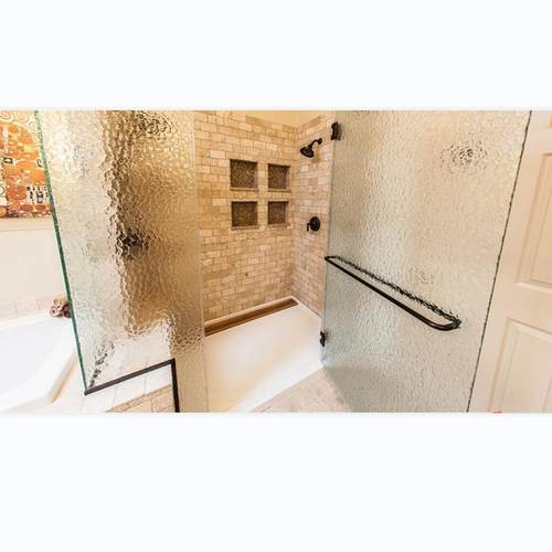 厂家压花玻璃854水纹艺玻璃裂纹钢装饰术玻璃压花建筑化玻璃