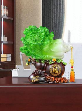 现货供葫电芦白菜摆件居客厅玄家关视柜装饰品咨询乔迁开业应礼物