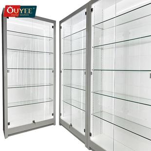 展示柜展台立柜玻553璃透商用列柜多层陈可明移亚克力设计木质展