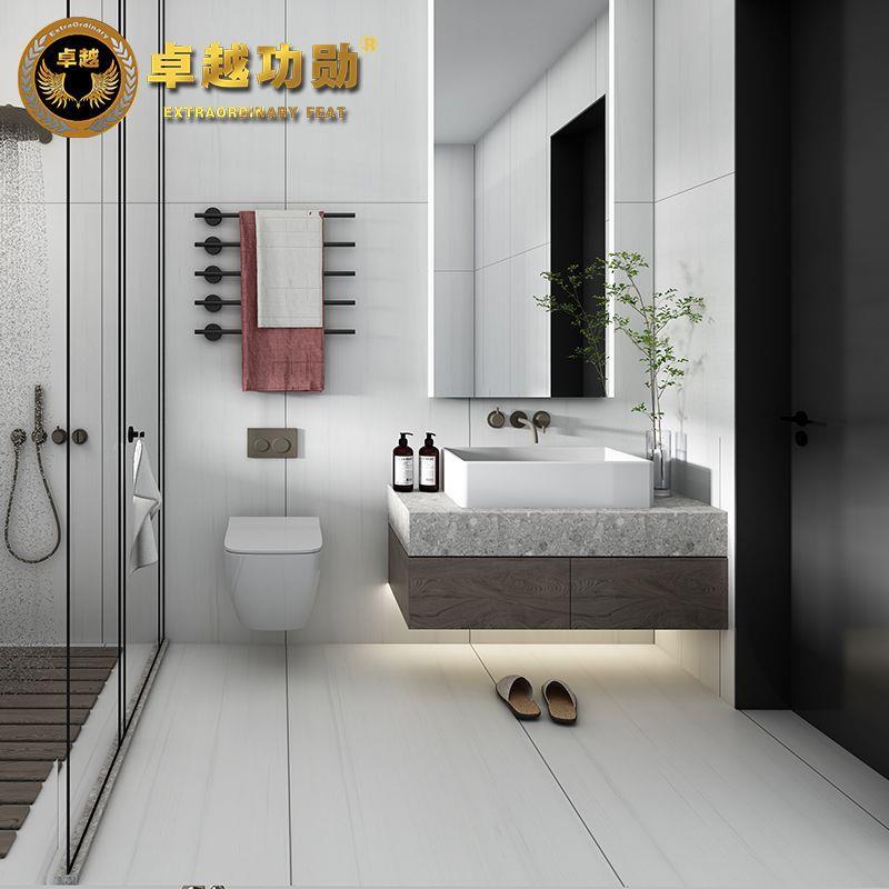 75x150柔抛柔光通体大理石砖质感客餐750*1500瓷厅厨房卫生0间地0