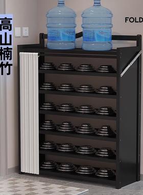 折叠一拉免安装鞋架出家41174用多层租防简房易鞋尘柜轻奢高级感