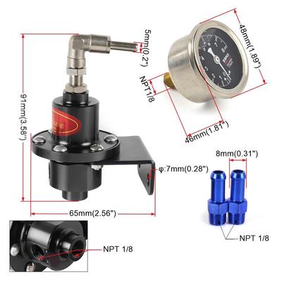 汽车7466改装燃油调调阀燃增油压器燃油压压力节器200-800kpa