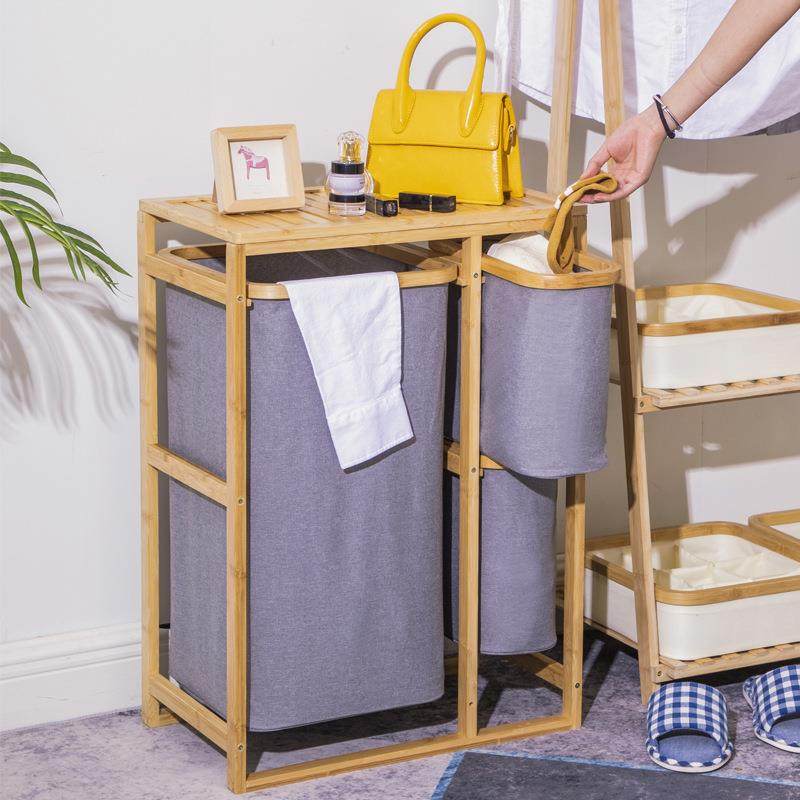 柜家用日式简易实木ZET脏衣浴置物架多层收纳篓衣篓篮室落地储物,收纳整理,脏衣篮,淘宝优惠券,粉丝福利购,淘宝优惠卷