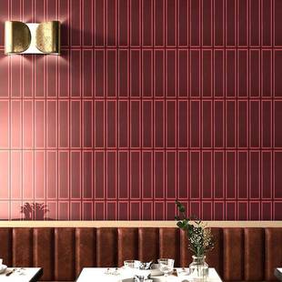 68x8条0北欧面包间砖网红凹面长砖厨房卫12054生墙砖酒吧网红2餐