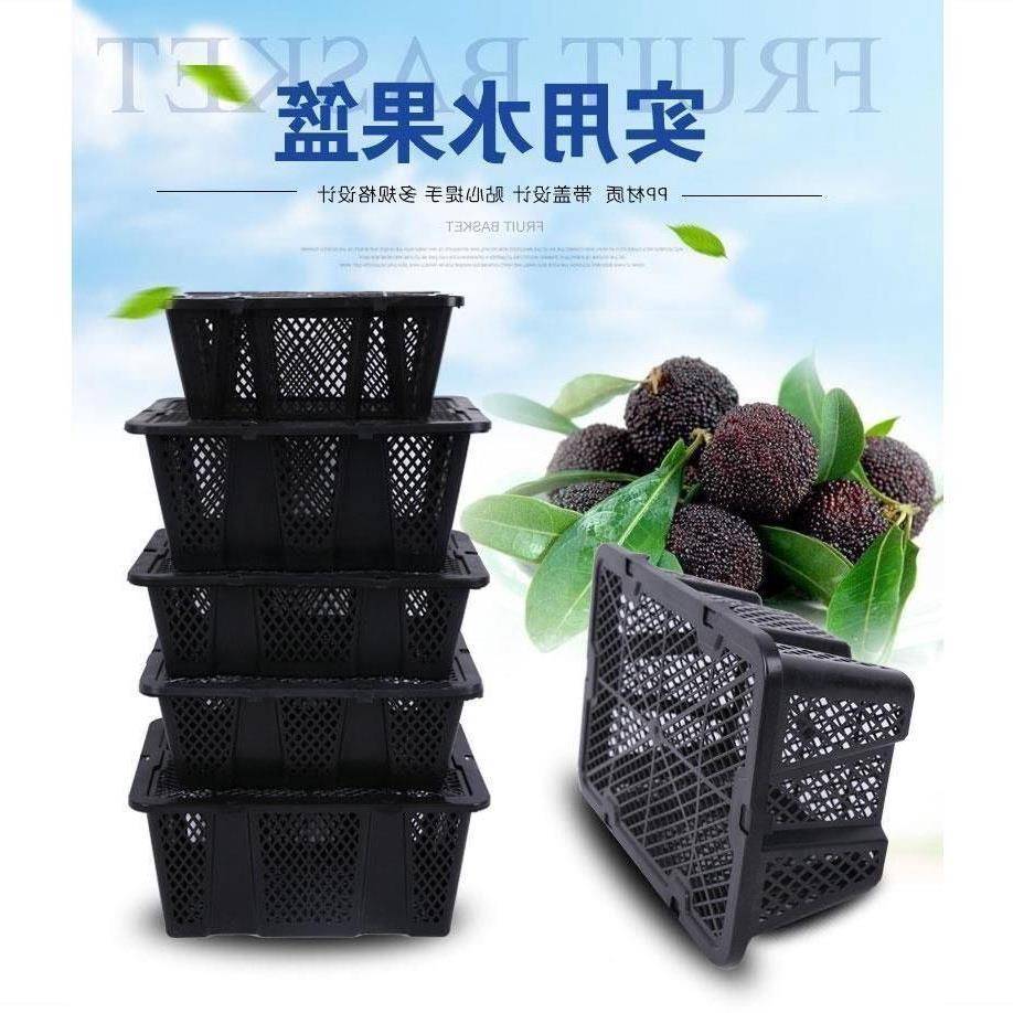 带盖塑料运周转筐箱框葡萄杨梅输篮子水果采UDR运摘输篮筐蔬菜筐