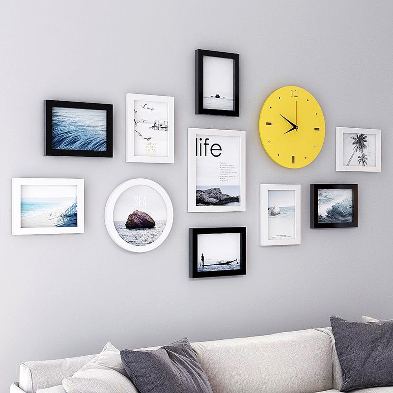 007相框创北意墙组合欧影楼照片墙挂相007框墙简约代现5710寸相框