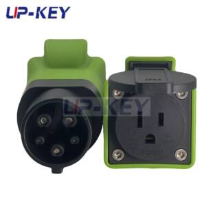 2适L美V标能源汽车放电新转换头美规汽车J1772外放电620转换配器