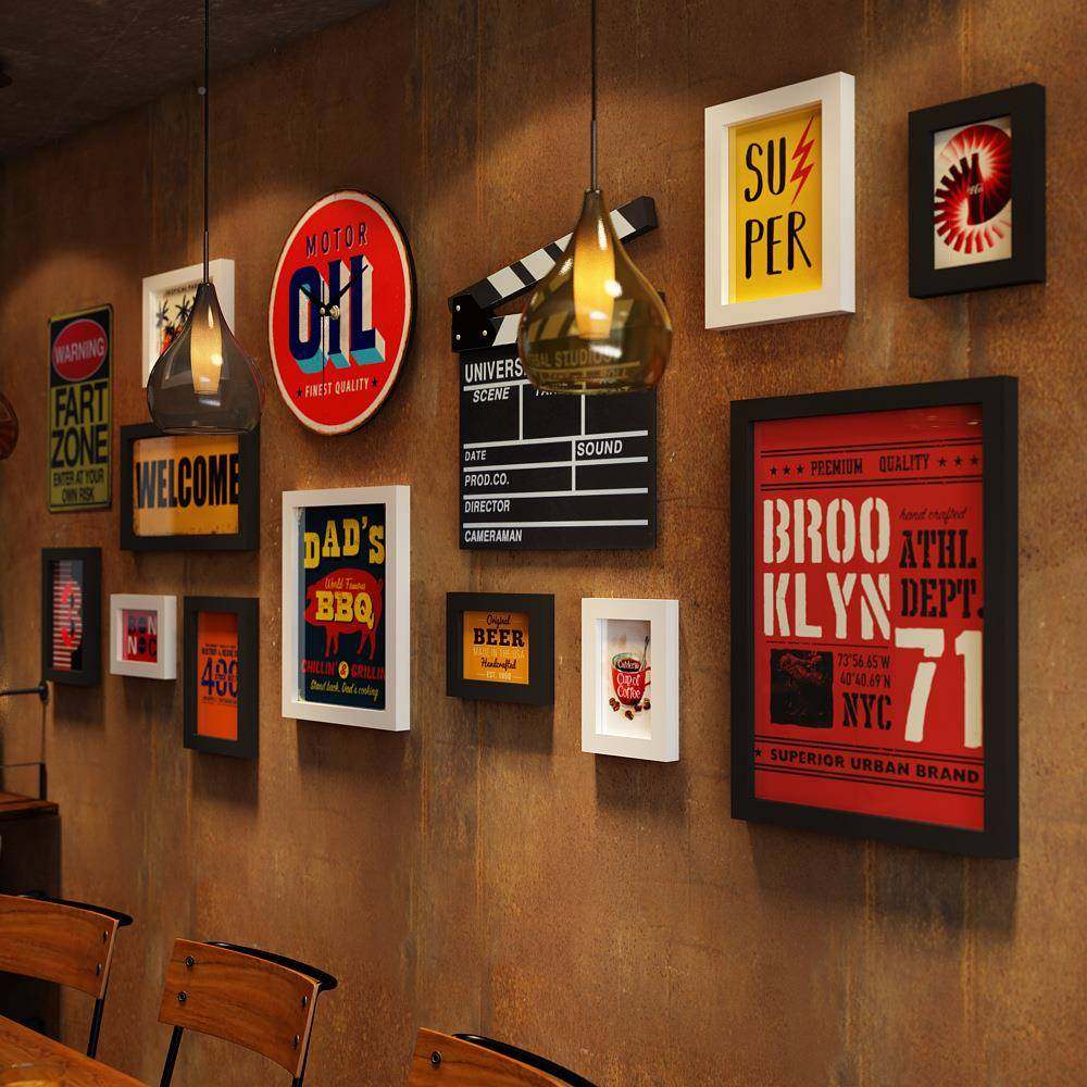 高分子_4571_复饮古照墙复片古组相框餐装饰画4571合可换相片真钟,家居饰品,DIY亲子装饰画,淘宝优惠券,粉丝福利购,淘宝优惠卷