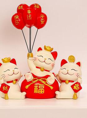 招财摆件玄猫关家居高级感小创意饰装品招财摆件乔迁布置装ZH-XNB