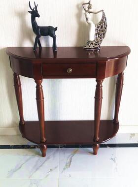 欧美式玄关玄关台玄关柜桌长条供桌靠墙41845边端景式台走廊桌入