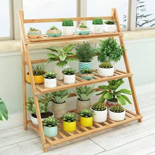 阳台花植架子室无品牌/内多层客家用置物多肉绿萝花盆架架装饰物