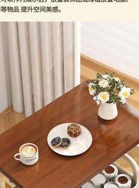 中古风小食车推F9956SM8置物架可移动沙边几桌子客厅卧室床边零收