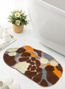 ns风高级感绿色藓地毯浴室吸防滑苔垫门i超纤0101口脚踩垫家用植