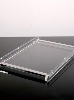 简约现代桌面亚克金属边力架WUM托售楼处示盘玄关样板房展装盘饰