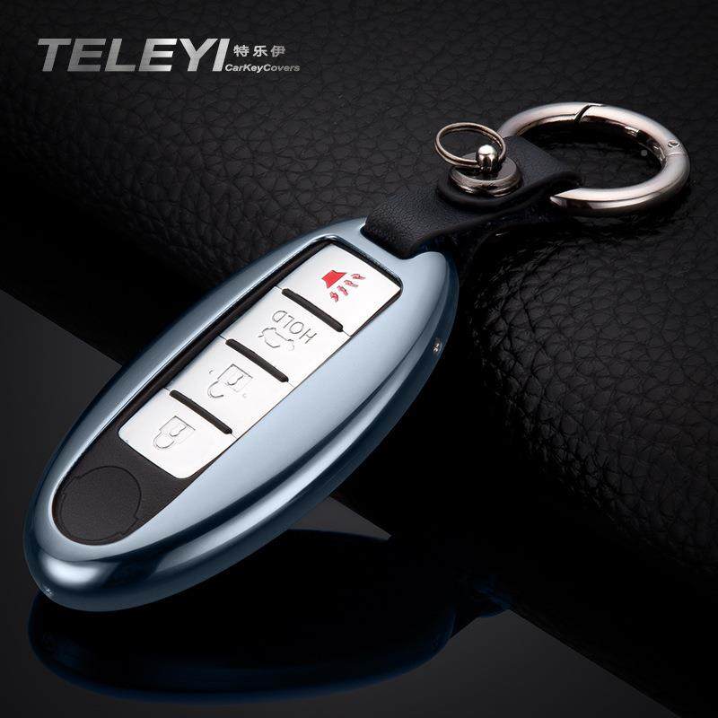 适用于英菲尼迪钥钥匙包Q50LQ70LQX6全系0QX7050汽铝合车属金匙壳