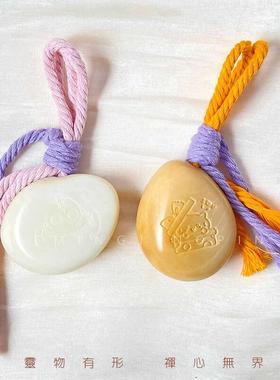 天然象牙随果定去皮雕刻把件文玩手捻男身黄色白色手制编IOJ制手