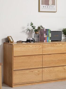 电纯实木橡木卧室斗梳妆台脑柜桌一L65465体型转角化妆台日式原木