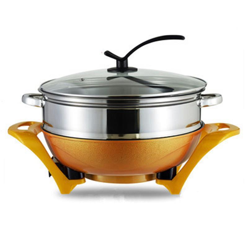 多能韩电炒锅式QJD-1家用电火锅粘锅宿舍功炒菜电热锅煮饭一不体