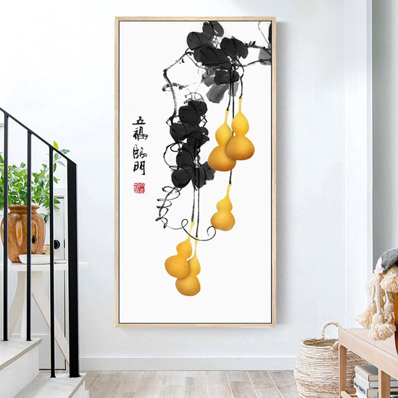 五福临门件葫芦十字绣022新款2线绣客厅小幅版玄12种颜色关入户简