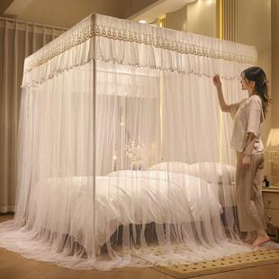 蚊帐1.82米2yXPVazOG.52双人门床家用1.米床1.2xm新款三开纹帐不