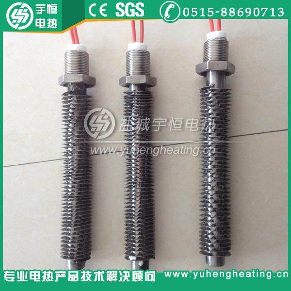 不THD锈管钢单头翅电热翅片式片单端电加热棒热风干烧热翅片加管