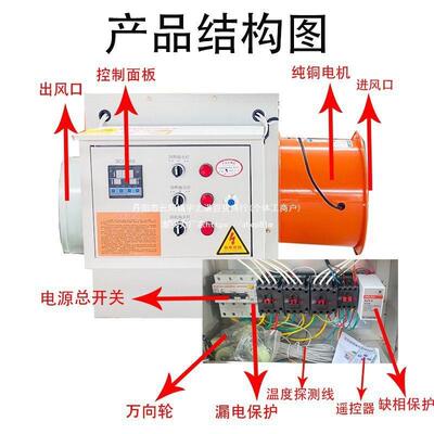 养育雏暖风机ZKD工业大功殖率间工厂温机器温室大棚育升苗机垒车