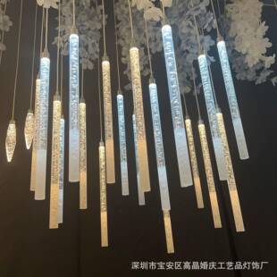 圣饰诞装饰品圣诞DXO亚挂透明雪花片克力创意树冰条挂件婚庆装饰