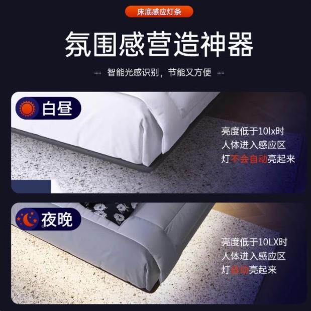 悬浮床底氛围灯人体应床下灯自动智能光带感控起夜床围le514d卧室