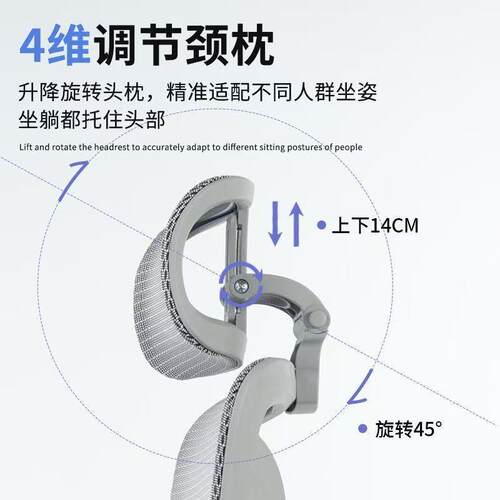 季通用透老板椅人体工学椅四气镂C300椅空办公电脑椅电竞护腰可躺