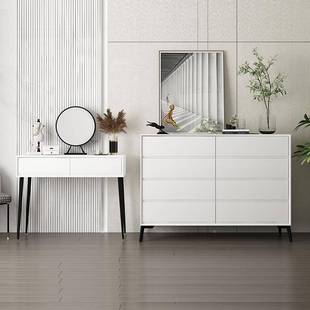 轻476奢实木木五斗六斗八柜极意简斗式 质斗橱客厅卧室抽屉收纳柜