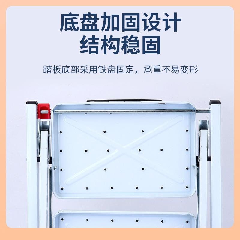 家TGJ用梯子拆叠新款提厂家两步家用折梯方管手式人字叠梯铁梯登