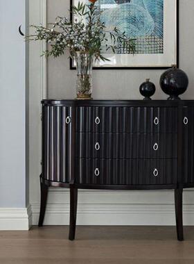 美式轻奢户玄22934关柜新古典法物实木入门厅式装饰柜卧室斗柜储