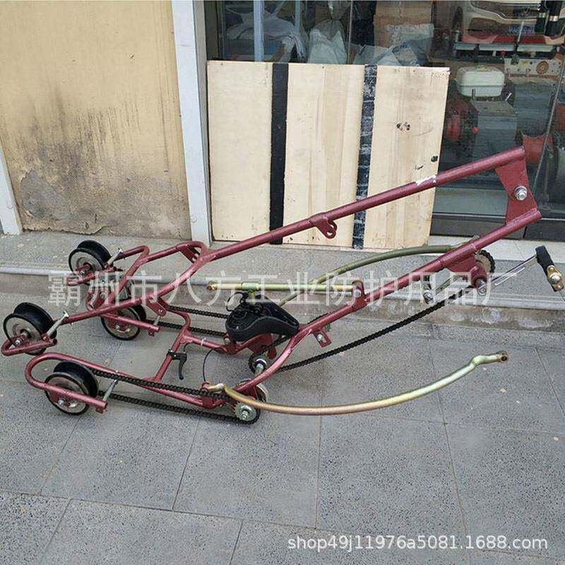 电力检修自行车垂直双线飞车控制975距离线导叠滑轮可简易折飞车