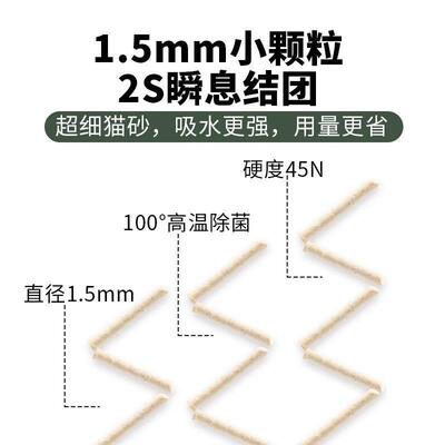 混合猫砂4豆砂腐猫砂混合除臭无尘结团不沾底吸水豆AL100017斤腐