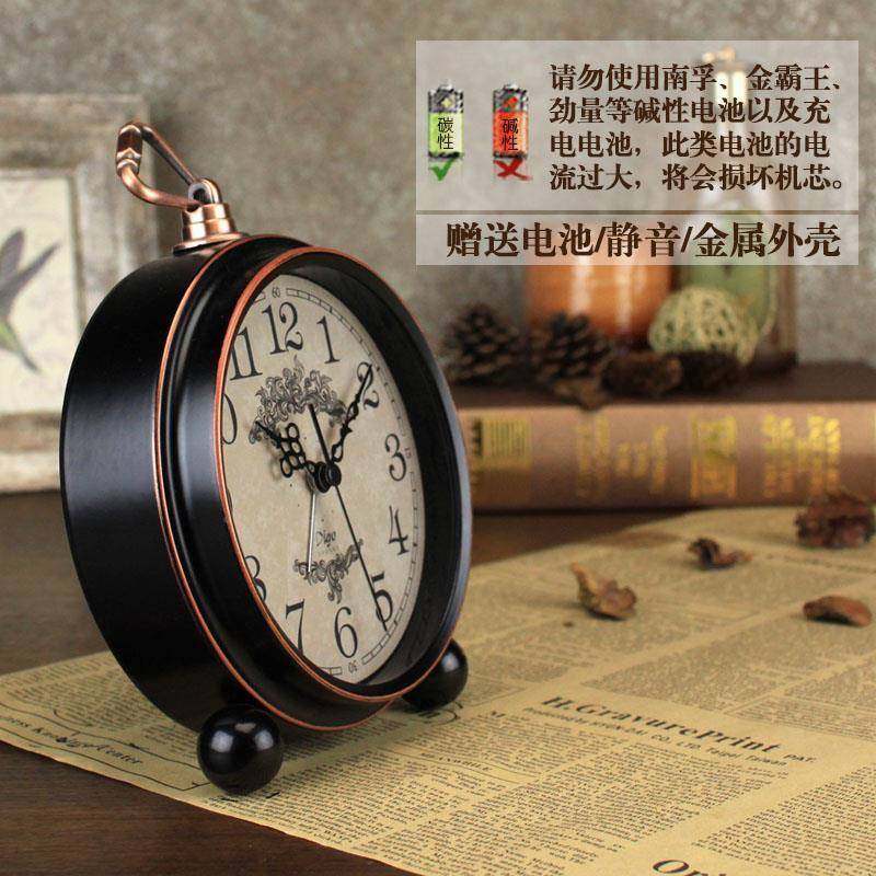 钟面表摆放式复古装B1525201饰小具型旧闹钟宿舍桌摆件怀道家用摆,家居饰品,台钟/闹钟,淘宝优惠券,粉丝福利购,淘宝优惠卷