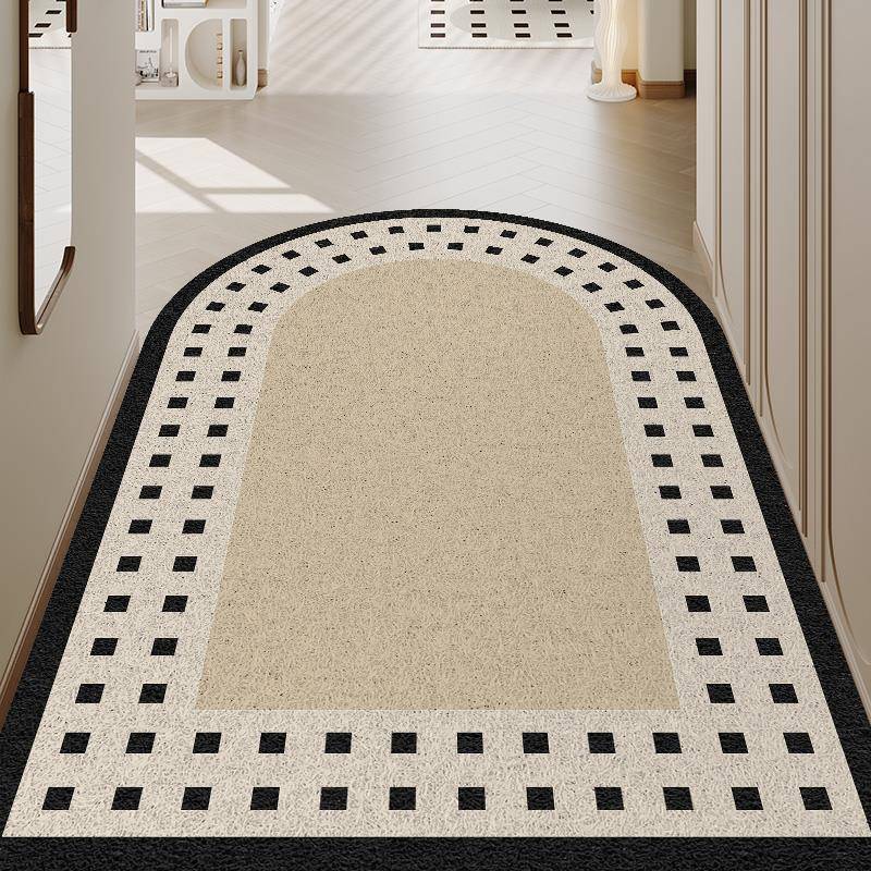 丝圈JFQ入户门地进垫法式拱形门地耐脏毯可裁剪防滑门口玄关脚门