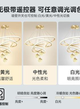 客厅2025新餐厅吊34571款灯书房桌圆前台新中式吊灯灯餐饮店理发