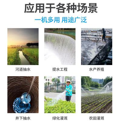 贝潜水泵2寸20V/380VRIM家用寸2寸3寸4农用1抽升水泵高扬程清水泵