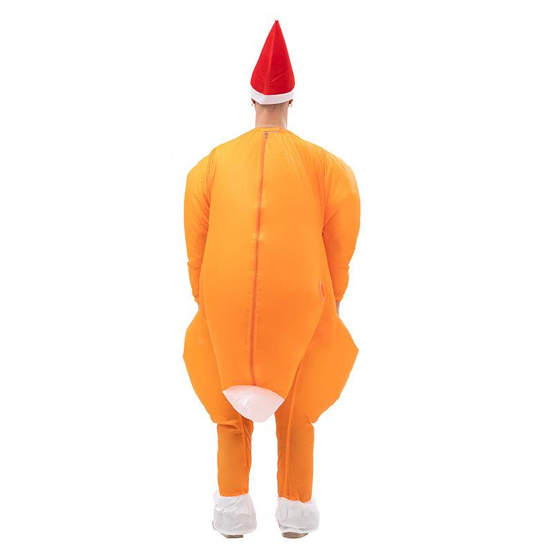 搞笑卡通人偶服服装服搞怪胖子STT玩偶具聚会火鸡充气衣舞台演道